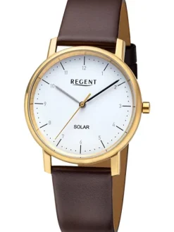 REGENT Damenuhren-Damenuhr Solar goldf. F1555