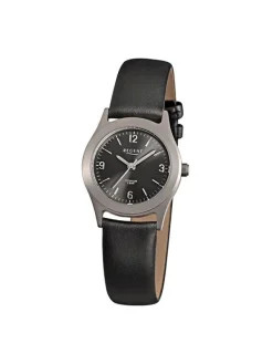 REGENT Damenuhren-Damenuhr Titan Lederarmband F-872