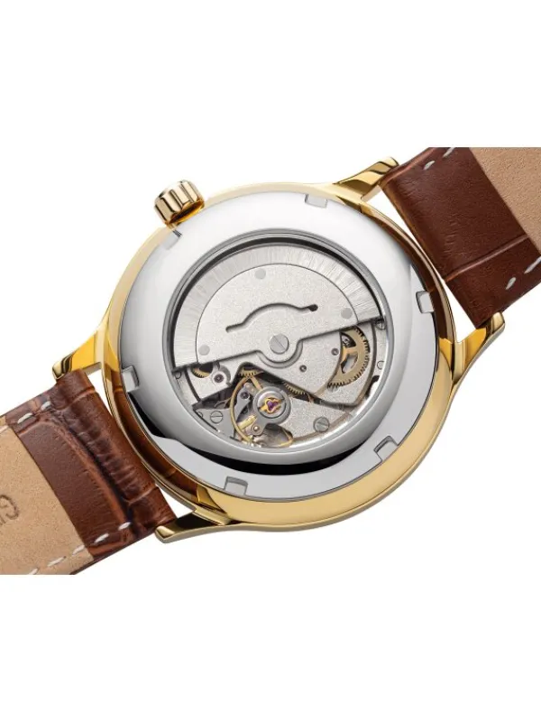 REGENT Herrenuhren-Herrenuhr Automatik 40 mm goldf. GM-2209