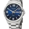 REGENT Herrenuhren-Herrenuhr Gliederband 20 bar blau F1528