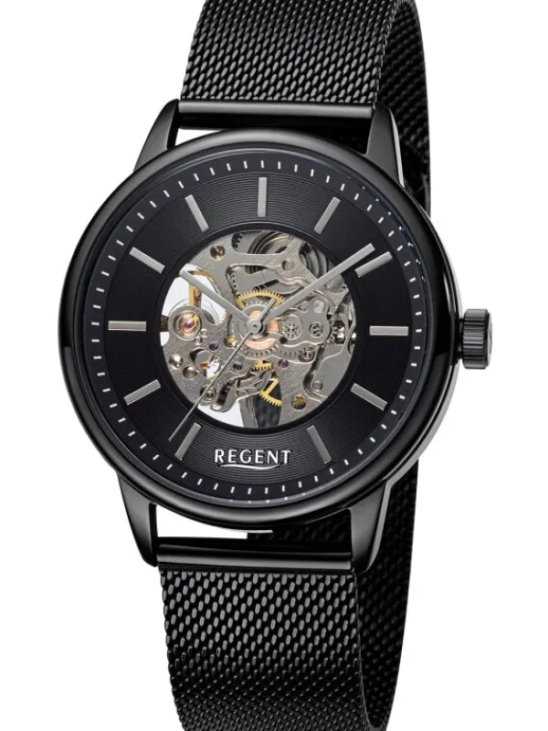 REGENT Herrenuhren-Herrenuhr Handaufzug Skelett F1397