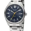 REGENT Herrenuhren-Herrenuhr Solar blau Gliederband F1541