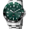 REGENT Herrenuhren-Herrenuhr Tauchen Solar Grün F1544