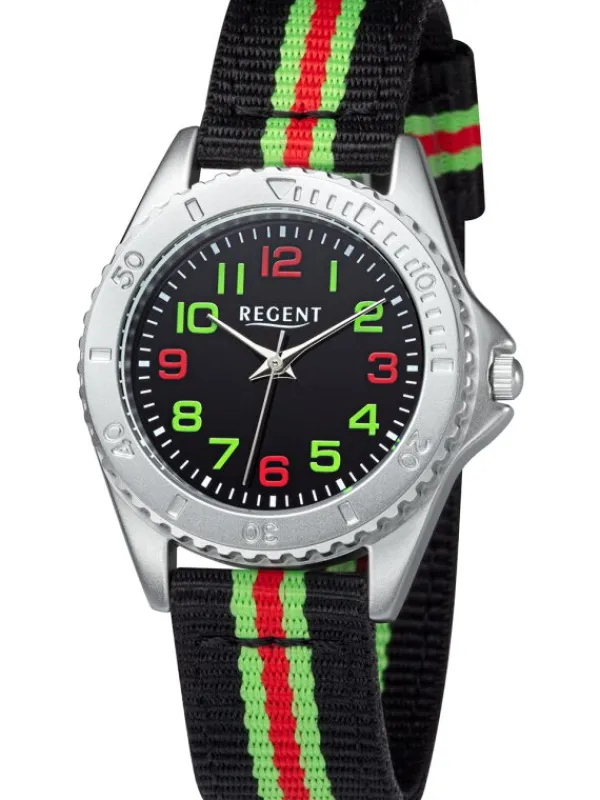 REGENT Kinderuhren-Jugenduhr schwarz 4759B-002-B