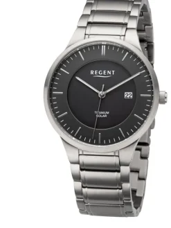 REGENT Herrenuhren-Herren Solar Titan BA-709