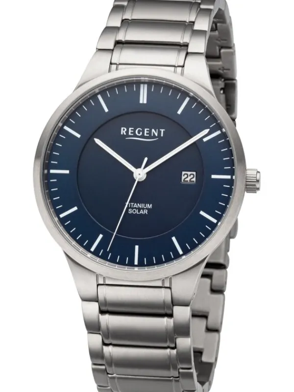REGENT Herrenuhren-Herren Solar Titan BA-710