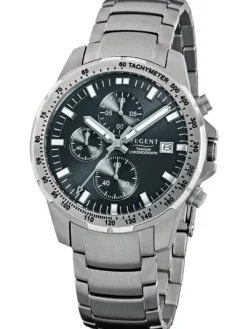REGENT Herrenuhren-Titanchronograph, Tachymeter 11-090-325