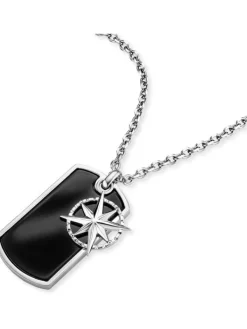 Save Brave Halsketten + Collier-Kette Northstar Windrose schwarzer Onyx SBN-NORTHSTAR-POLAR