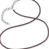 Save Brave Halsketten + Collier-Vegane Lederkette Herren Braun SBN-55-KABR