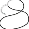 Save Brave Halsketten + Collier-Vegane Lederkette Herren Schwarz SBN-55-KABK