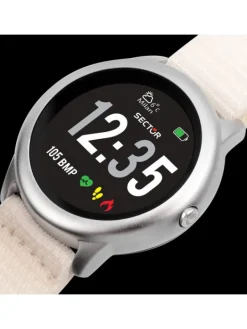 SECTOR Smartwatches | Herrenuhren-01 SMART 46 mm WHITE STRAP R3251545502