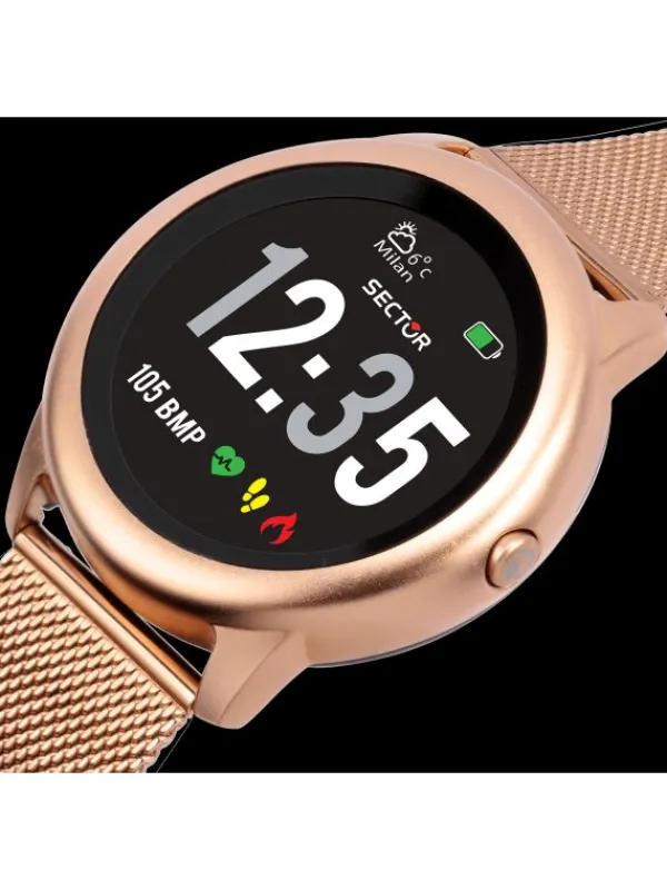 SECTOR Smartwatches | Herrenuhren-01 SMART 46 mm RG MESH BAND R3251545501