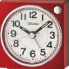 SEIKO Wecker + Co.-Wecker, mit Schlummerfunktion, Quarzuhrwerk, rechteckig, rot QHE196R