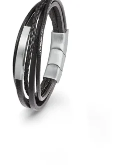 s.Oliver Armbänder-Herren Armschmuck Leder 2022624