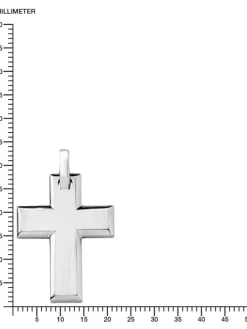 s.Oliver Halsketten + Collier-Herren Kette mit Anhänger Kreuz, Edelstahl 2026009