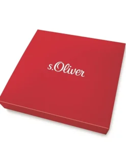 s.Oliver Halsketten + Collier-Herren Kette mit Anhänger Kreuz, Edelstahl 2026009