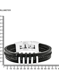 s.Oliver Armbänder-Herren Leder-Armband 9025510