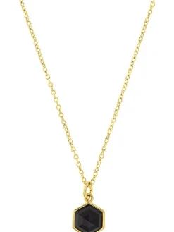 s.Oliver Halsketten + Collier-Kette mit Hexagon Anhänger, 42cm 2034894