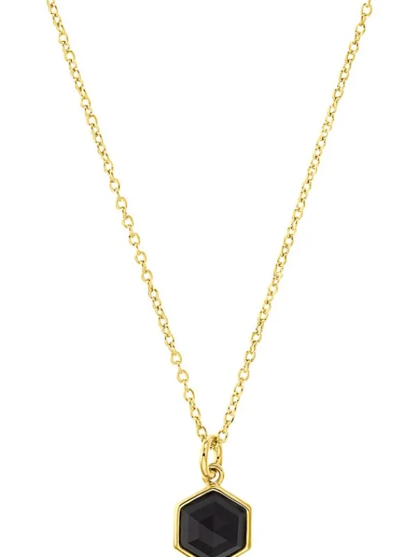 s.Oliver Halsketten + Collier-Kette mit Hexagon Anhänger, 42cm 2034894