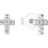 s.Oliver Ohrschmuck-Kinderohrstecker Silber 925, Kreuz 2034853