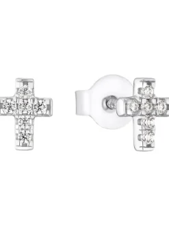 s.Oliver Ohrschmuck-Kinderohrstecker Silber 925, Kreuz 2034853