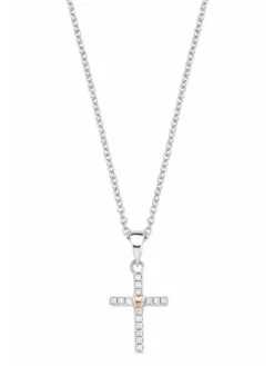 s.Oliver Kinderschmuck | Halsketten + Collier-Mädchen Kette mit Anhänger Kreuz 2018528