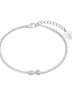 s.Oliver Armbänder-Silber 925,Armschmuck,17cm,Infinity 2034964