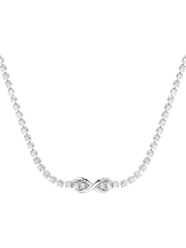 s.Oliver Halsketten + Collier-Silber 925,Halsschmuck,36cm,Infinity 2034963