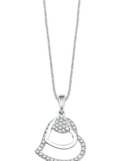 s.Oliver Halsketten + Collier-Silber 925,Halsschmuck,42/45cm,Herz 9082575