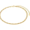 s.Oliver Fußkettchen-Silber 925,Sommerschmuck,Figaro 2032125
