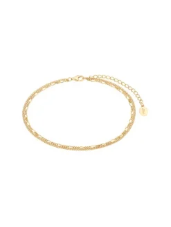 s.Oliver Fußkettchen-Silber 925,Sommerschmuck,Figaro 2032125