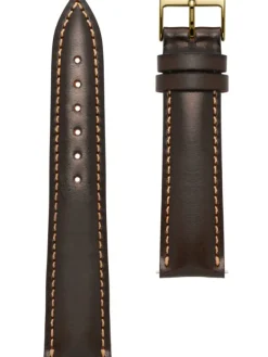 STERNGLAS Uhrenarmbänder | Zubehör-Bridle 20 dunkelbraun gold (poliert) S03-BR01