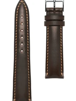 STERNGLAS Zubehör-Bridle 20 mm dunkelbraun, silber (poliert) S03-BR03