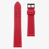 STERNGLAS Uhrenarmbänder | Zubehör-Capra 20 rot, Schließe schwarz mattiert S03-CA02
