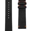 STERNGLAS Uhrenarmbänder | Zubehör-Editionsband nero-orange, silber (pol.) S03-EB05
