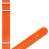 STERNGLAS Uhrenarmbänder | Zubehör-Field 20 mm signalorange, silber poliert S03-FI02