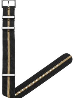 STERNGLAS Zubehör-Field, L, 20 mm, schwarz-beige, silber mattiert S03-NA04