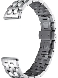 STERNGLAS Uhrenarmbänder | Zubehör-Gliederarmband 20 silber (poliert, matt) S03-ME13