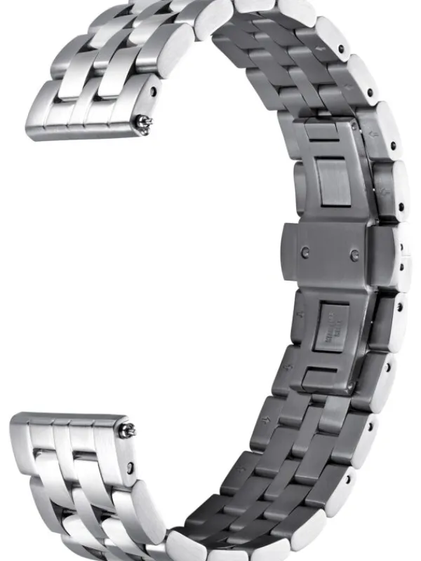 STERNGLAS Uhrenarmbänder | Zubehör-Gliederarmband 20 silber (poliert, matt) S03-ME13