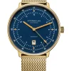 STERNGLAS Herrenuhren | Damenuhren-HAMBURG Automatik Edition Marine goldf. Milanaiseband S02-HHM07-MI05