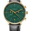 STERNGLAS Herrenuhren | Damenuhren-HAMBURG Chrono Edition Vintage Band Bridle schwarz S01-HCV22-BR04