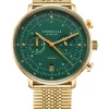 STERNGLAS Herrenuhren | Damenuhren-HAMBURG Chrono Edition Vintage Band SuperSlim S01-HCV22-ME09