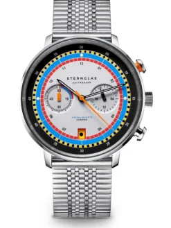 STERNGLAS Herrenuhren | Damenuhren-HAMBURG Chrono REGATTA Metallarmband S01-HC36-ME08