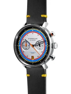 STERNGLAS Herrenuhren-HAMBURG Chrono REGATTA Band Vintage S01-HC36-VI22