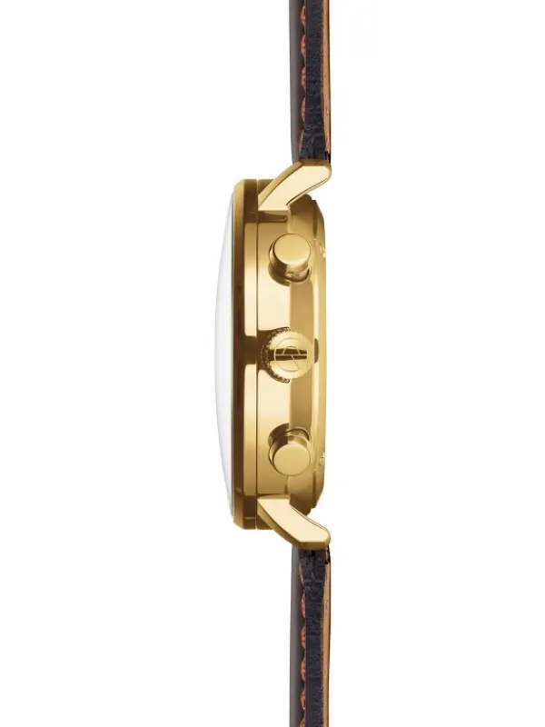 STERNGLAS Herrenuhren | Damenuhren-HAMBURG Chrono Edition Vintage Band Bridle dunkelbraun S01-HCV22-BR01