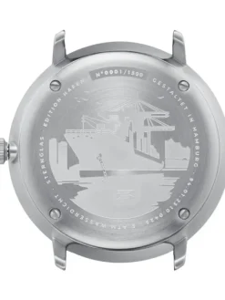 STERNGLAS Herrenuhren | Damenuhren-HAMBURG Edition Hafen Band Nylon signalorange S01-HHH16-FI02