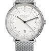 STERNGLAS Herrenuhren-Hamburg silber-satiniert Milanaise Band S01-HH10-MI04