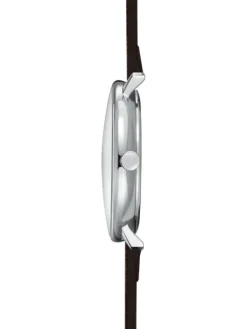 STERNGLAS Herrenuhren-HAMBURG weiß Leder braun S01-HH10-VI11