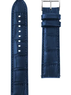 STERNGLAS Uhrenarmbänder | Zubehör-Heritage 20 dunkelblau silber (poliert) S03-HE02