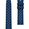 STERNGLAS Uhrenarmbänder | Zubehör-Kautschuk 20mm dunkelblau Schließe silber matt S03-KA05